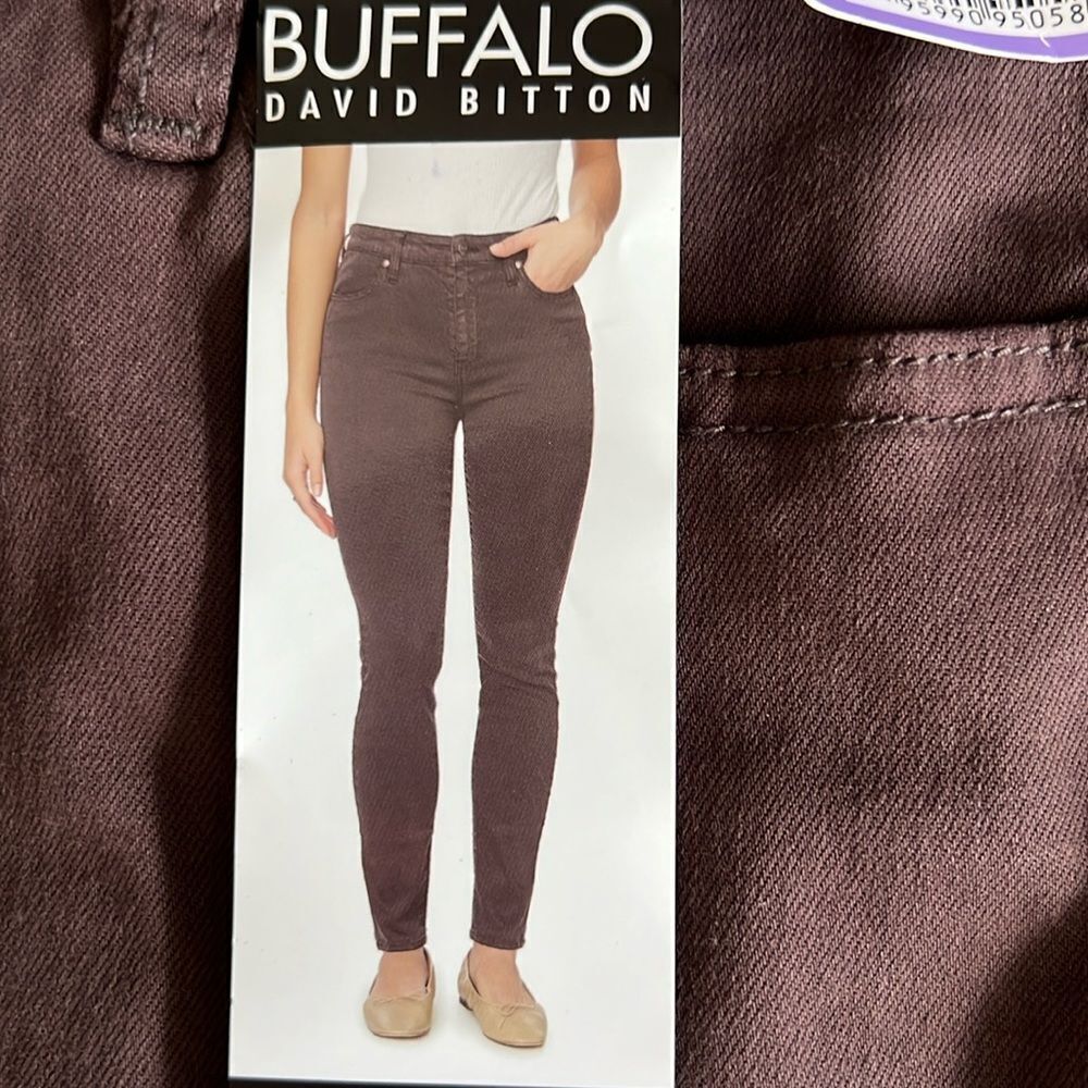 Buffalo David Bitton High Rise Skinny Stretch Jeans Coffee Bean  4/27